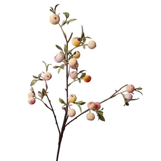 Faux Berry Stems Realistic Red/Blue/Purple Berries Branches Artificial Fruits Picks for DIY Flower Arrangement Wedding Home Decor