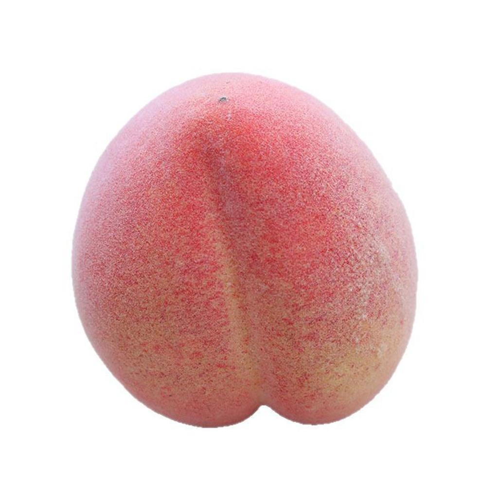 2pcs Artificial Peach Fruit Realistic Faux Fruits Peaches for Home Kitchen Table Decoration and Photography Props