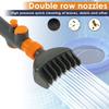 Spa Filter Clean Brush Plastic Double Row Nozzles Pool Cartridge Filter Clean Tool Universal Handheld Hot Tub Filter Clean Brush