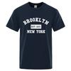 Бруклин Восток. 1631 Нью-Йорк, футболка с буквенным принтом, повседневные свободные футболки, летние хлопковые топы, модная дышащая футболка, одежда