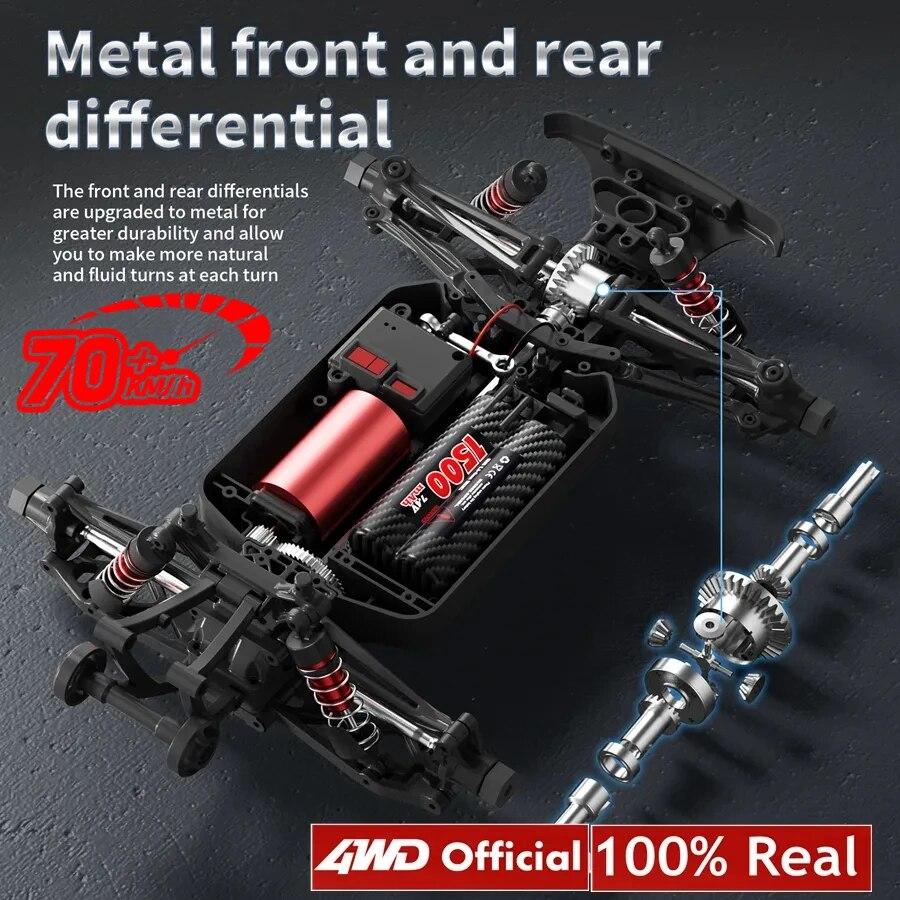 4WD RC Car 4x4 Off Road Drift Racing Cars 50 или 70 км/ч Супер бесщеточный высокоскоростной радио водонепроницаемый грузовик игрушка с дистанционным управлением для детей