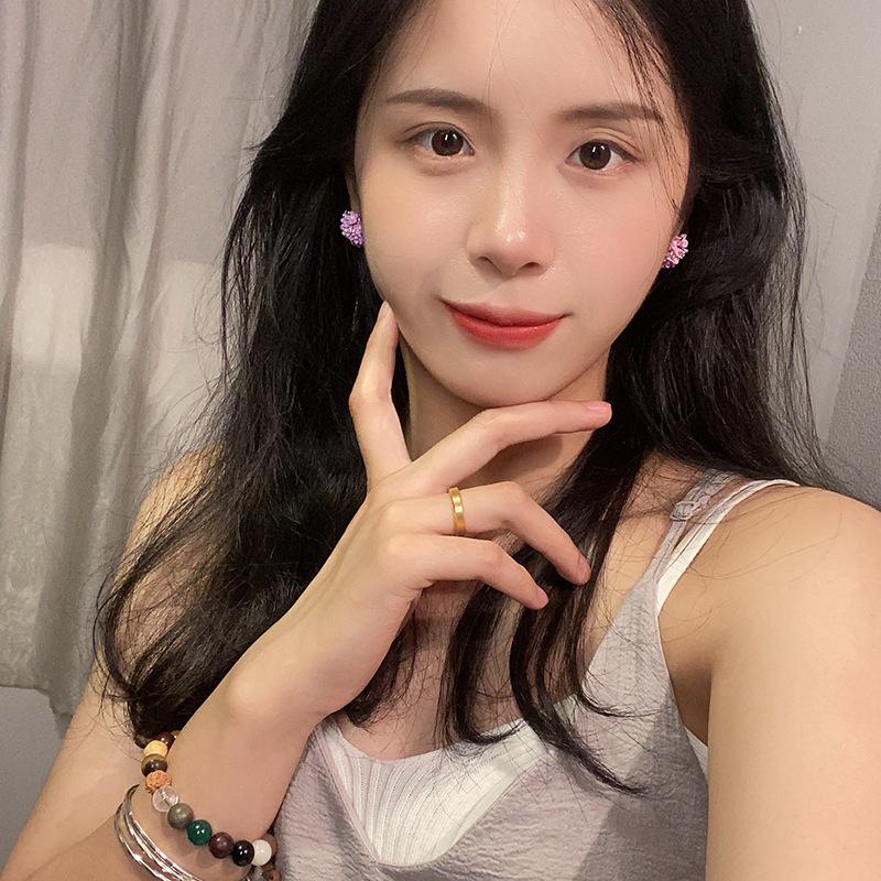 Весенние нежные серьги-кластеры в виде цветка, женские, легкие, роскошные, темпераментные, свежие и сладкие, модные, универсальные, цветочные украшения для ушей