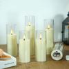 LED Candle Light Set Acrylic Material Smoke-Free Design for Wedding Christmas Halloween Decor