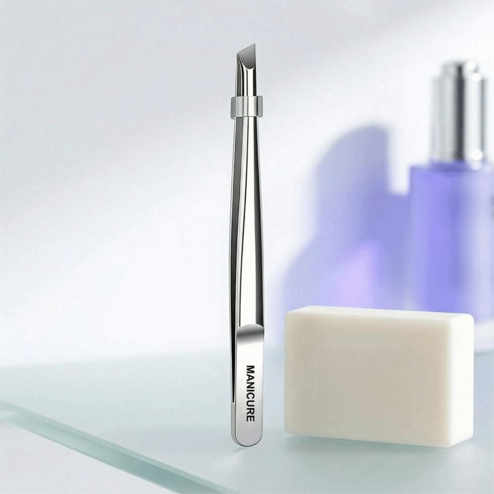 Oblique Pointed Tip Multi Functional Slant Tweezers High Quality Precision Tweezers  Beard