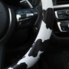 Cow Pattern Steering Wheel Cover, Universal 15 Inch Breathable Microfiber Leather Car Steering Wheel