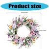 Artificial Flower Wreath Spring Festival Wreath Artificial Flower Wreath for Front Door Hallway Garden Farmhouses