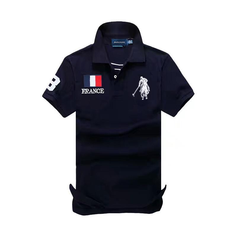 RogueWave Men's Polo Shirts Short Sleeve Business Casual Male T-shirts Embroidery Man Tees