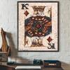 Крутая Мода Игральных Карт Роскошный Постер Липкое Настенное Искусство Печать Водонепроницаемый Дом Гостиная Спальня Бар Эстетический Декор