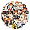 50 Матовых Пленочных Наклеек Haikyuu для Украшения Рюкзака - Мультяшный Стиль