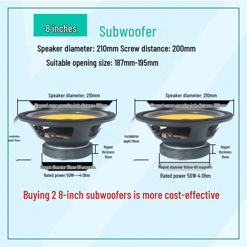 4-12 Inch Heavy Bass Car Subwoofer for Truck & Vehicle Audio