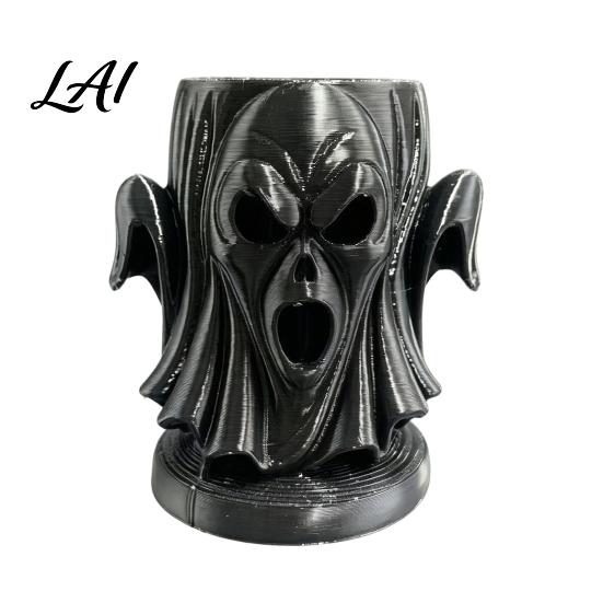 Ghost Shaped Egg Holder 3D Printed Holder Multi-Functional Tray Ornaments for Storage And Halloween Party Decoration Desktop Decoration Horror Theme