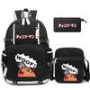3Pcs/set Anime Printed Backpack Student Boy Girl Schoolbag Backpack Children Teenager Cartoon Bagpack Waterproof School Bag Mochilas