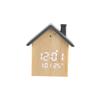 Wooden House Shape LED Digital Alarm Clock with Night Light for Bedroom Decor, Kids & Adults, Temperature , USB Rechargeable