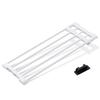 Extendable Shelf with Adapter, Maximum Load Capacity 30kg, Width 65-95cm, No Nails Required, H-J-NST65R, White