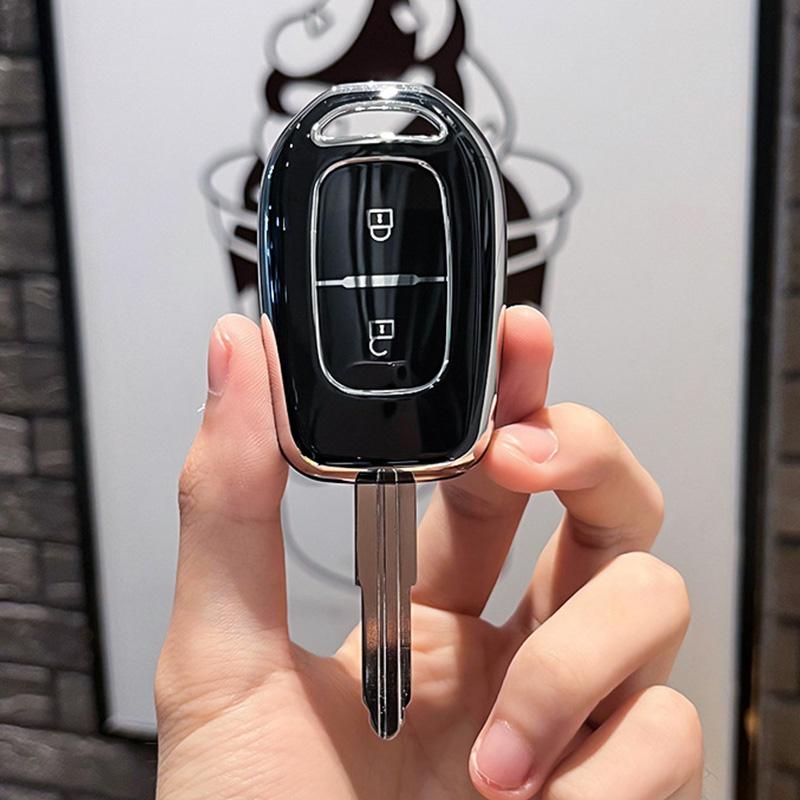 Чехол для ключей из ТПУ с 2/3 кнопками для Renault Duster Dokker Logan Stepway Clio 5 SS2 для Dacia Sandero Stepway Renault TWingo