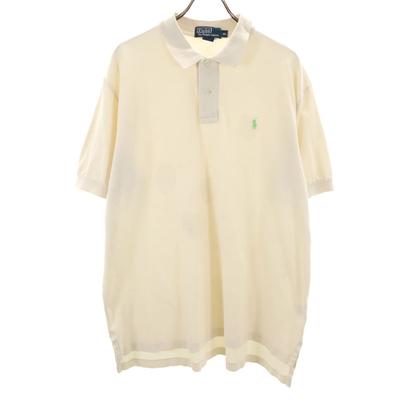 Поло от Ralph Lauren Футболка поло с коротким рукавом XL Цвет слоновой кости/Палевый Мужская Б/у