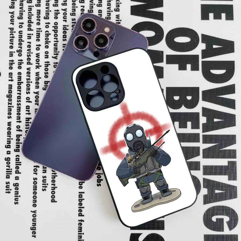 Игровой Чехол для Телефона C-Counter-Strike CS2 для Iphone 16 15 14 12 11 13 Pro Max Mini 8 X Xr Xs Puls Черное Стеклянное Покрытие