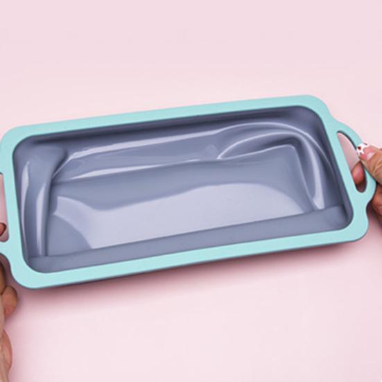 Силиконовая форма для кексов с антипригарной ручкой, пищевая устойчивая к высоким температурам форма для выпечки, кухонные принадлежности