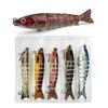 Multi Jointed Swimbaits Slow Sinking Bionic Swimming Lures Fishhooks Freshwater Saltwater Bass Treble Hook Fishing Lures