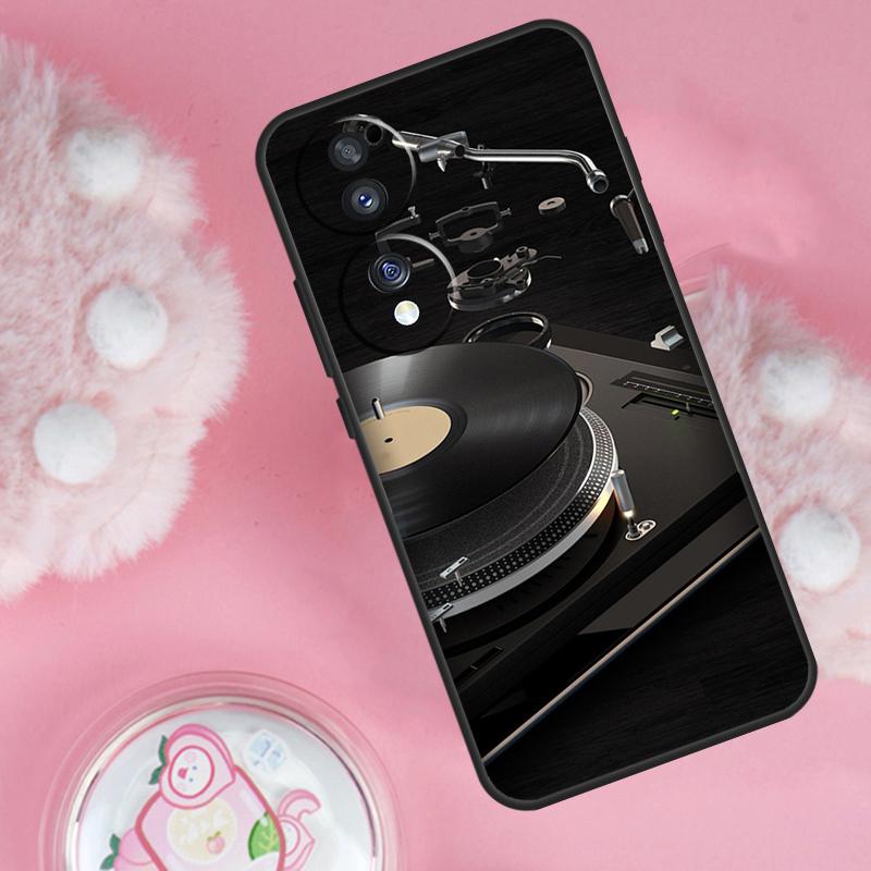 Vinyl DJ Record Art Case For Honor 70 90 50 Lite X9c X8a X8b X9b X9a X8 X9 Honor 200 Lite Magic 5 6 7 Pro Cover