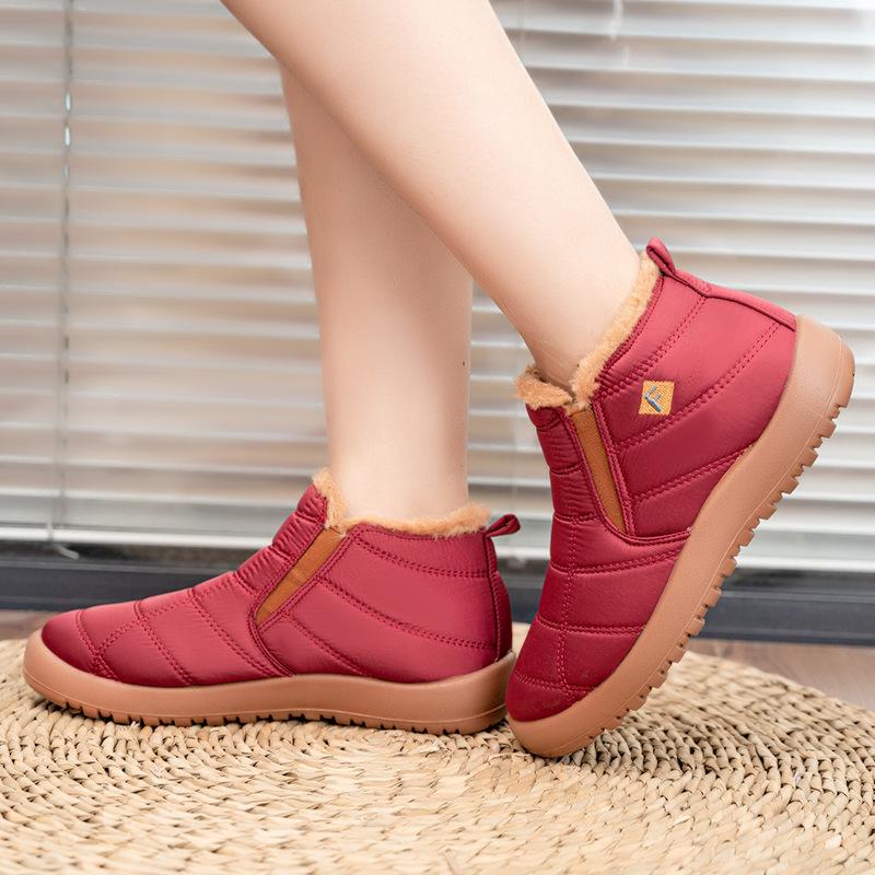 Men Boots Slip On Winter Shoes for Women Waterproof Ankle Boots Winter Boots Female Snow Botines Black Botas Femininas 46
