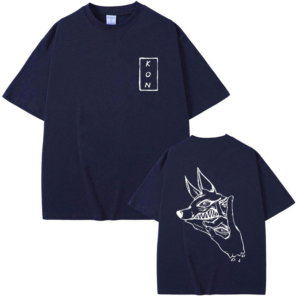 Anime Chainsaw Man Hayakawa Aki Summon Fox Devil Kon Graphic T Shirt Men Manga Vintage Tshirt Unisex Cozy 100 Cotton Tshirts