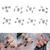 10Pcs 3D Butterfly Nail Charms for Nails Alloy Butterfly Nail Charms Decoration DIY Alloy Nail Butterfly Charms