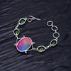 Solar Quartz Gemstone : 925 Sterling Silver Handmade Multi Gemstone Bracelet Jewelry