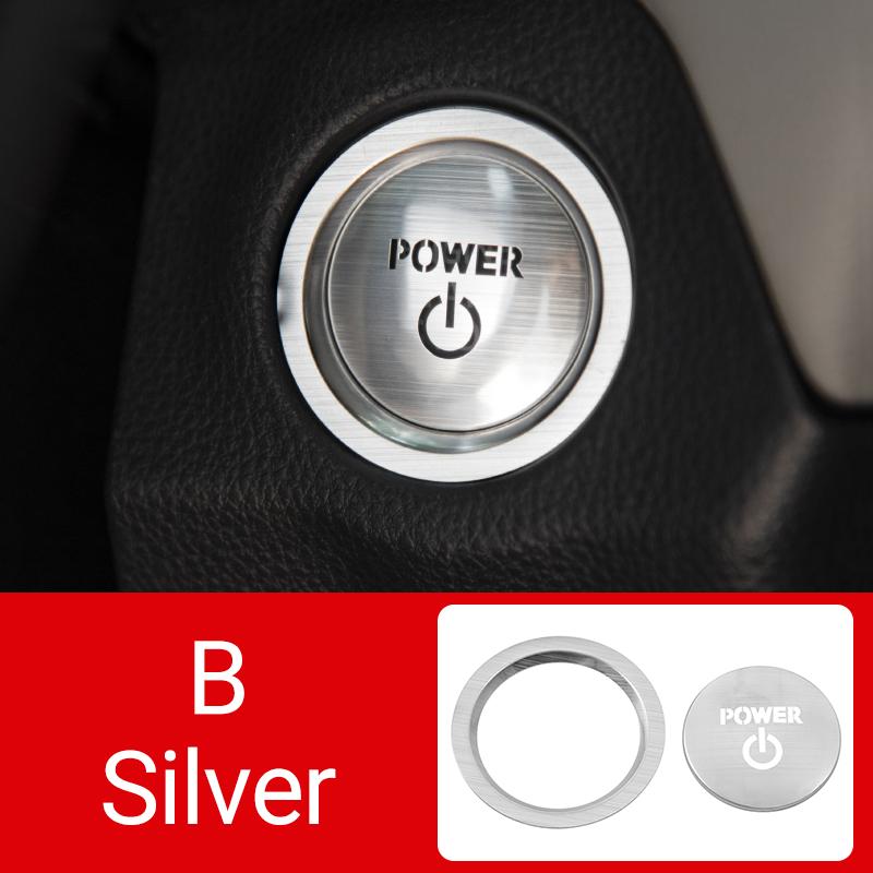 Для Toyota RAV4 XA50 2019-2021 2022 2023 2024 Алюминиевый автомобильный двигатель с кнопкой запуска и остановки одним нажатием, кольцо, накладка, круглая наклейка