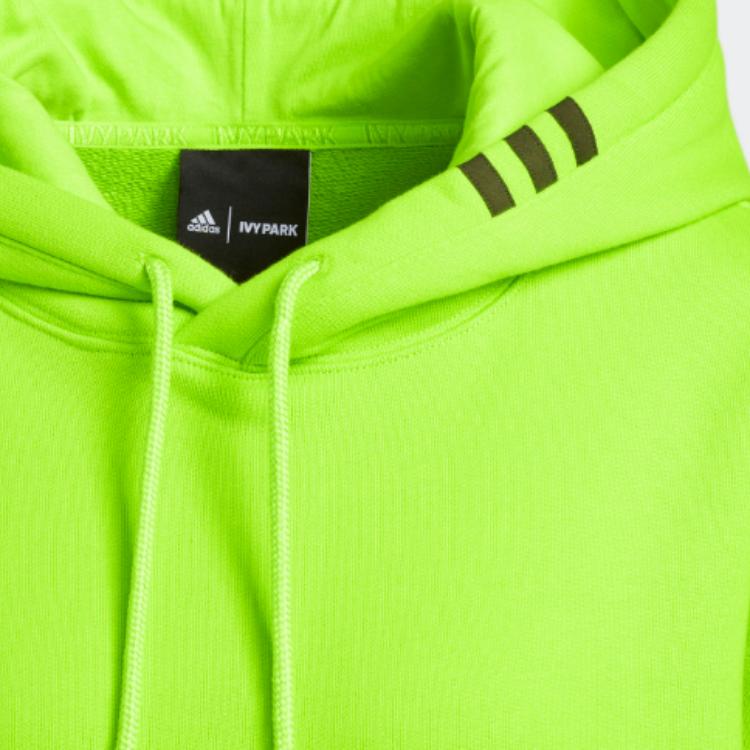 adidas Оригинальная толстовка-пуловер прямого покроя с капюшоном и завязками, унисекс, зеленая HK2840