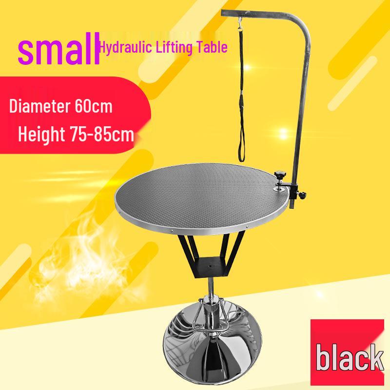 Round Pet Grooming Table for Dogs & Cats – Adjustable Lift & Fixed Support