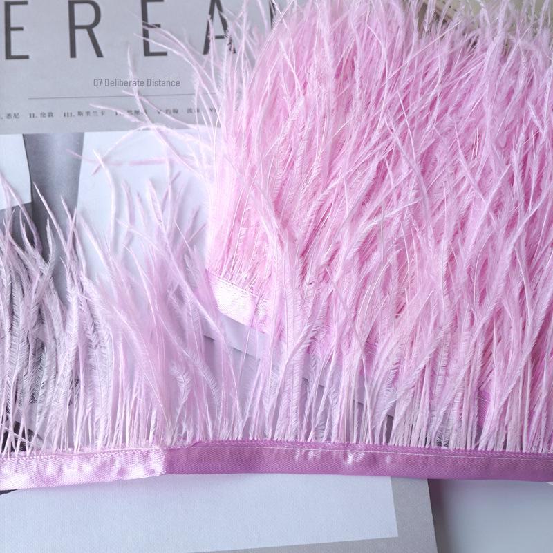 Отделка из страусиных перьев 10-13 см для украшения платья и танцевальной юбки - Аксессуары для одежды