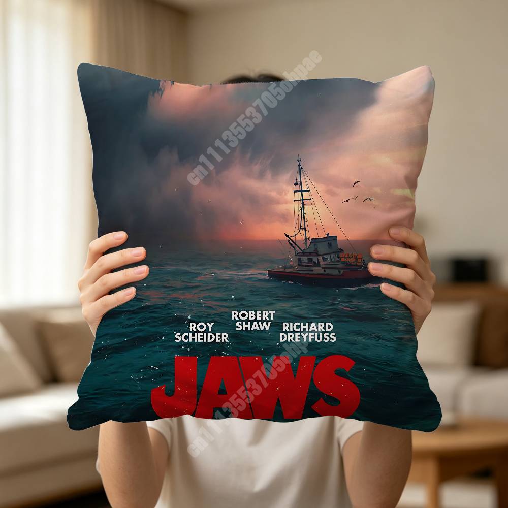 JJAWS Steven Movie Spielberg Sofa Couch Pillow Cover Cushion Case Home Bed Car Living Room Decoration