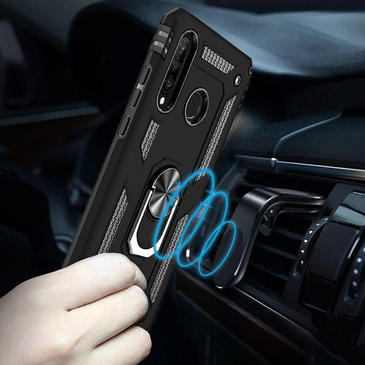 Armored case for Huawei P30 Lite, Nox Case Ring, black