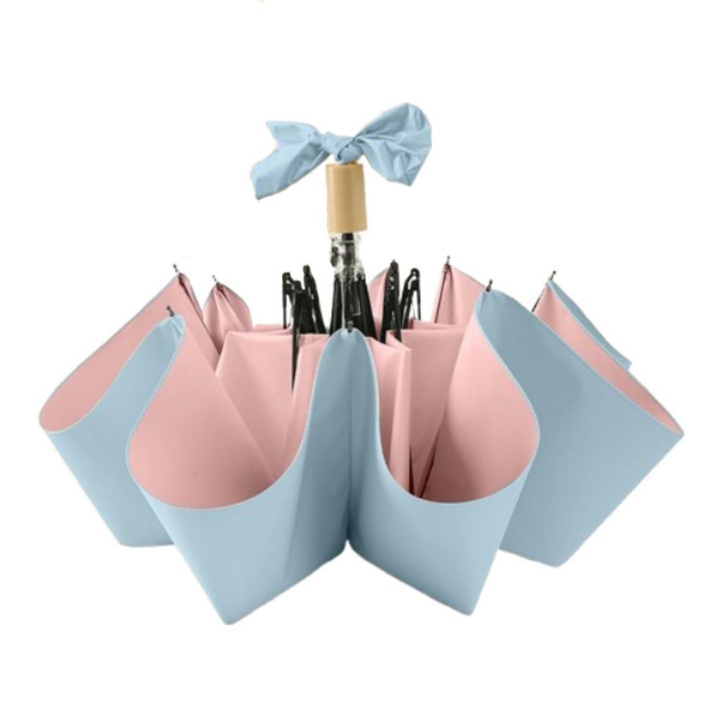 UV Protection Color Glue Umbrella Thickened UPF 50+ Mini Sun Umbrella Windproof All-weather Rain or Shine Hand Operated Parasol