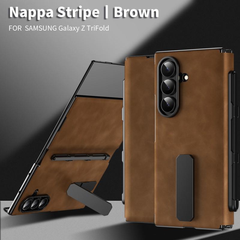 Magnetic Leather Case With Rotating Stand Z TriFold Phone Shockproof Anti-fingerprint Protector