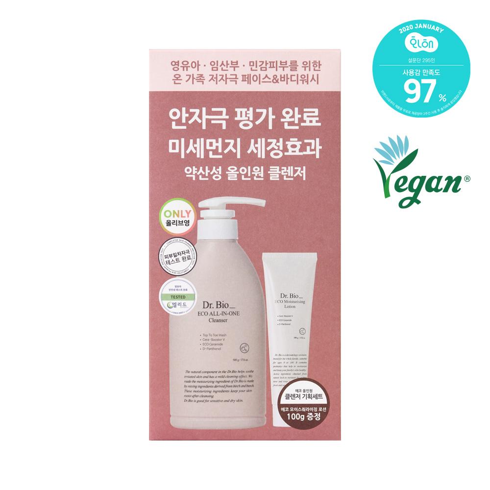 Dr. Bio Eco All-in-One Cleanser 500ml + Lotion 100ml