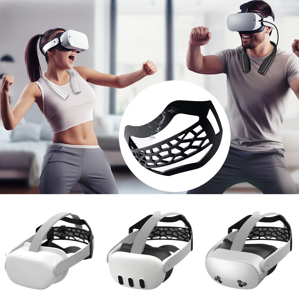 For Meta Quest 2/ 3/ 3S/ Vision Pro TPU Head Strap, Reduce Head Pressure, Strong Support, Breathable, Replacement Head Strap