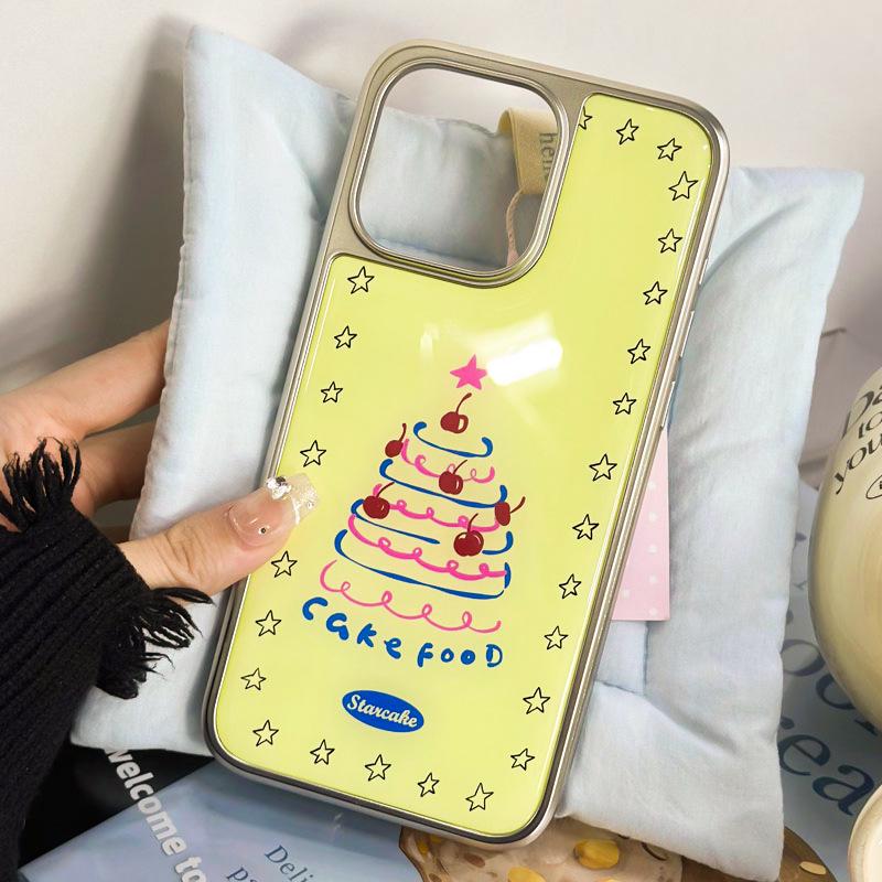 Чехол Zhitai с гальваническим серебряным краем и капельным клеем для iPhone 15 Pro и Huawei Mate 60