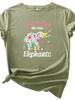 Футболка с принтом Just A Girl Love Elephants, женская, с коротким рукавом, круглым вырезом, свободная футболка, женская, повседневная, футболка, топы, женские рубашки