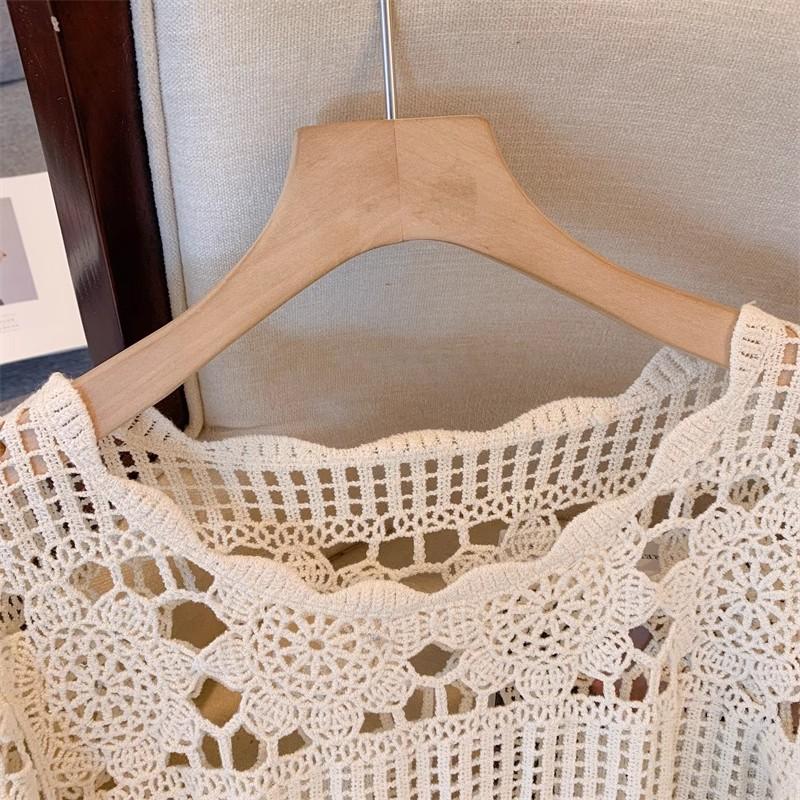 DIMANAF 2025 Новая летняя женская футболка с изображением летучей мыши, базовые кружевные модные топы, кружевные футболки, повседневные свободные футболки