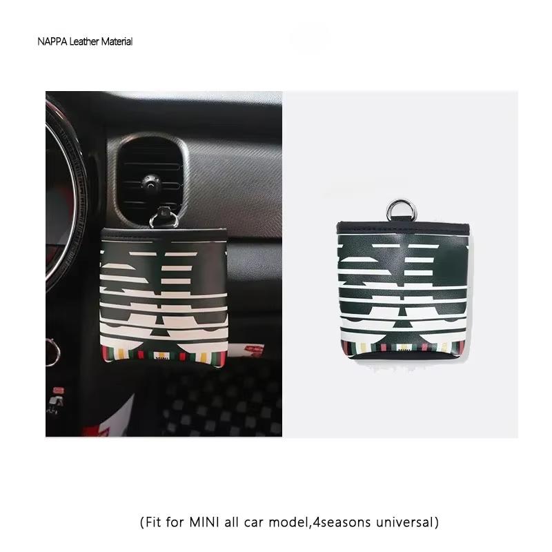 For MINI COOPER Car Air Vent Outlet Storage Bag Accessories For MINI COOPER F54 F55 F56 F60 R55 R56 R60 Countryman t3