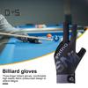 Перчатки для бильярда, дизайн с 3 пальцами для левой руки, снукерный кий, спортивные перчатки, дышащие эластичные перчатки для бильярда для мужчин и женщин