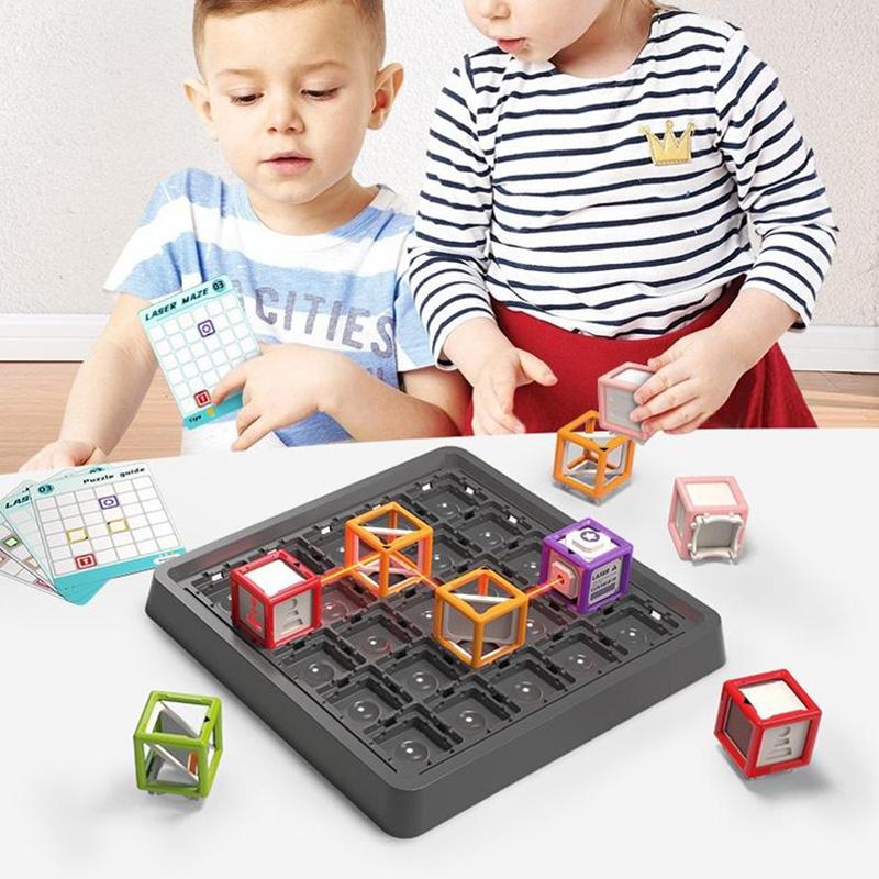 Логическая игра "Лазерный лабиринт", Лучшие STEM-игрушки для мальчиков 8-12 лет, Логическая игра с более чем 60 заданиями, Игрушка для детей 10 11 12 13 14 лет