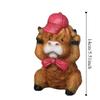 Resin Cartoon Cow Ornament Handmad Animal Action Figure Highland Cow Decor  Desktop Decorative