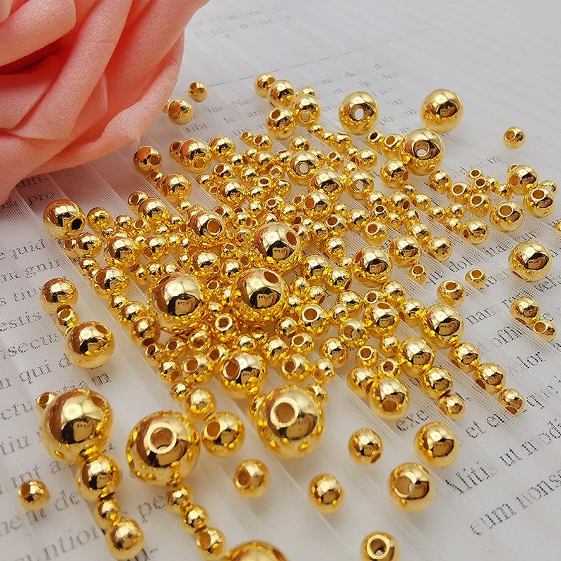 Высокоглянцевые имитации жемчуга золотого/серебряного цвета для изготовления украшений своими руками