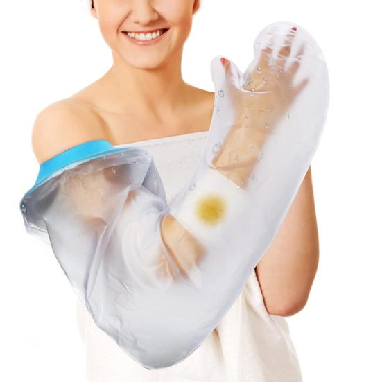 Взрослые защитные повязки на руку для душа, водонепроницаемые, многоразовые, для хирургии, запястья, защиты от ран, водонепроницаемые, для ванны, для повязки на руку