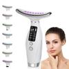 7-Colour LED Light Therapy Facial Massager Anti-Aging, Skin Tightening Face Slimming Wand, Vibration, Wrinkle Reduction for Face, Neck Eye