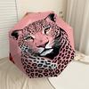 1pc Leopard Print Automatic Open/Close Umbrella Compact Folding Umbrella with 8-Rib Shaft for Women/Men, Elegant Birthday1174S