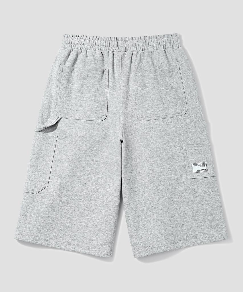 AGOD One-Pleat Carpenter Sweat Bermuda Shorts [Grey]